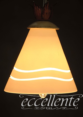 PS-8515/1P イタリア製 ペンダント　1灯　ローズパステル  Pendant lamp 1 light/Rose Pastel
