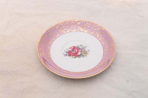 CL-TCS025280P6 イタリア製カップ＆ソーサー Pink 6客セット