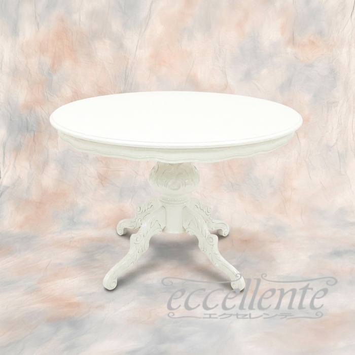 イタリア製 ダイニング5点セット ラウンド 110 アイボリー RB｜Round Table 110 Ivory RB｜MS9040LW-GP16-17WAF3B