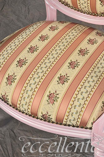 イタリア製 キッズアームチェア トレーザー デカペピンク仕上げ｜GP-152P