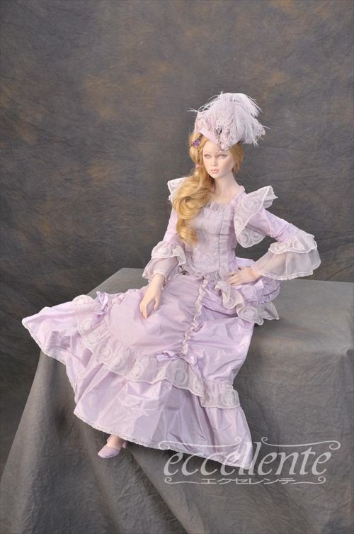イタリア製 ビスクドール Luisanna Purple｜MR-1078