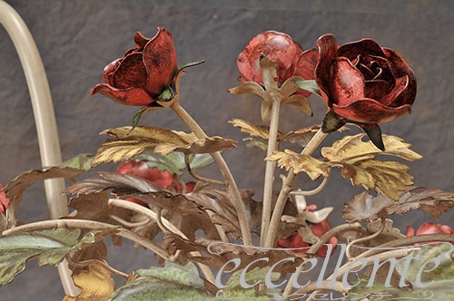 PS-69204TP イタリア製 ガラステーブル 角 ローズパステル Glass table squared/Rose Pastel