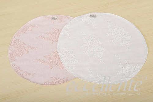 イタリア製 ランチョンマット 丸 総レース Provenza Ivory｜Place mat round shaped in full lace  / Provenza Ivory｜CH-L4837PI