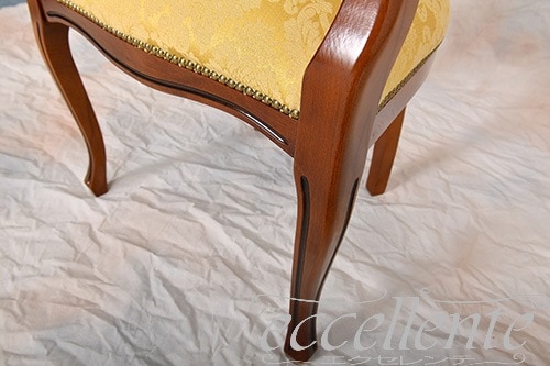 GP-06F2Y イタリア製 アームチェア ヴェネチアーナ ウォールナット/Grace Armchair Veneziana Walnut Color/Fabric Grace