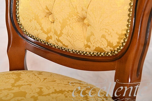 イタリア製 ダイニングチェア ヴェネチアーナ ウォールナット／Grace｜GP-07F2Y