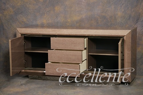 EL-BF301PL イタリア製 3ドアーサイドボード エリーテ 引出付/シルバーバーチ