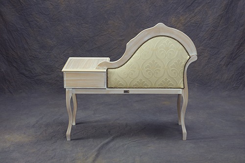 イタリア製テレフォンベンチ クラシック デカぺ仕上げ｜GP-57STDBRB