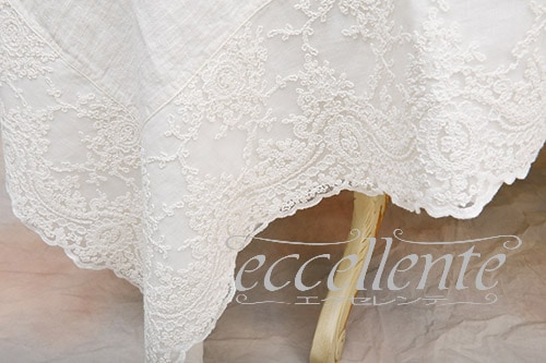 イタリア製 マルチカバー 四角 レース囲み Corinzio IV｜Multi cover square shaped with lace  / Corinzio IV｜CH-M241CI