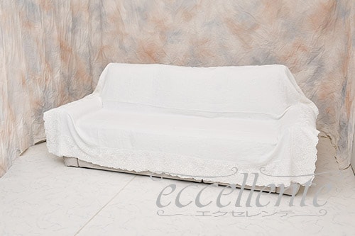 イタリア製 マルチカバー 四角 レース囲み Corinzio IV｜Multi cover square shaped with lace  / Corinzio IV｜CH-M241CI