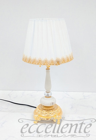 FC-4591M25 イタリア製 テーブルランプ アイボリースタンド中 Brass + Glass