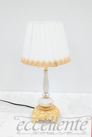 FC-4591M25 イタリア製 テーブルランプ アイボリースタンド中 Brass + Glass