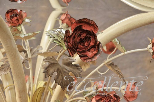 PS-54706TP イタリア製 ガラステーブル ローズパステル Glass table/Rose Pastel