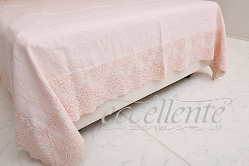 イタリア製 マルチカバー 四角 レース囲み Corinzio PI｜Multi cover square shaped with lace  / Corinzio PI｜CH-M241CP