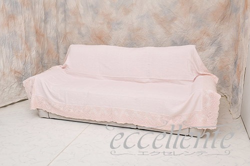 イタリア製 マルチカバー 四角 レース囲み Corinzio PI｜Multi cover square shaped with lace  / Corinzio PI｜CH-M241CP