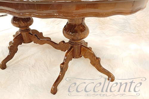 イタリア製ダイニング5点セット 175 象嵌 茶 MG｜ Dining Set 175 Inlay Walnut Finish｜MS9039IN-GP413F3G