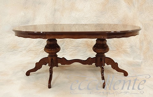 イタリア製ダイニング5点セット 175 象嵌 茶 MG｜ Dining Set 175 Inlay Walnut Finish｜MS9039IN-GP413F3G