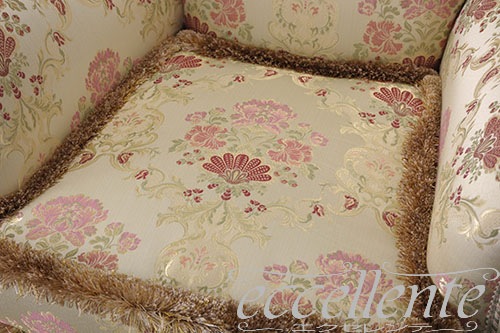 イタリア製 アームチェア グウェンダ アンティークホワイト+ゴールド｜GP-275/AWAG