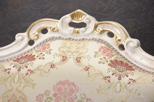 イタリア製 アームチェア グウェンダ アンティークホワイト+ゴールド｜GP-275/AWAG