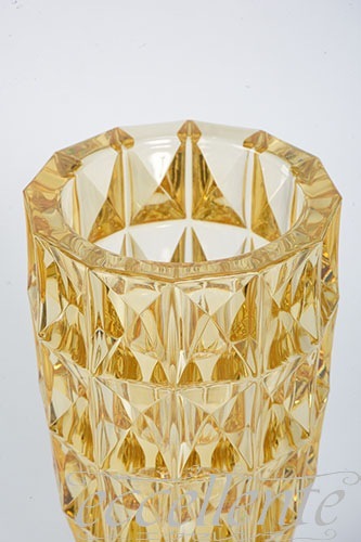 イタリア製 花瓶 アンバー／ゴールド  Vase/Amber&Gold｜OB-123