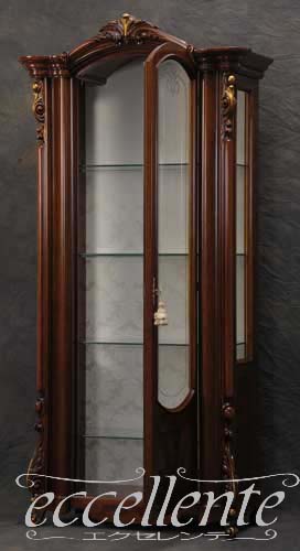 イタリア製 1ドアーグラスキャビネット Barocco  1 Door glass cabinet Barocco｜PI-217BAR
