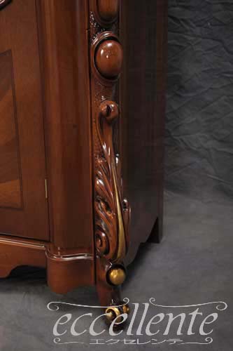イタリア製 1ドアーグラスキャビネット Barocco  1 Door glass cabinet Barocco｜PI-217BAR