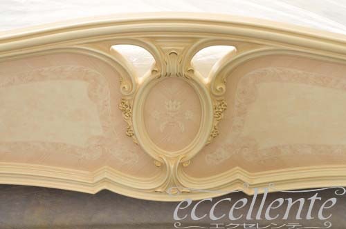 SO-08W 【サルタレッリ/Saltarelli】イタリア製 ダブルベッド ソブラナ　アイボリー(マットレスサイズW160cm)