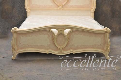 SO-08W 【サルタレッリ/Saltarelli】イタリア製 ダブルベッド ソブラナ　アイボリー(マットレスサイズW160cm)