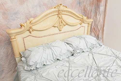イタリア製 ピローケース フリル Imperiale Mint｜Pillow case with ruffles / Imperiale Mint｜CH-P3465IM