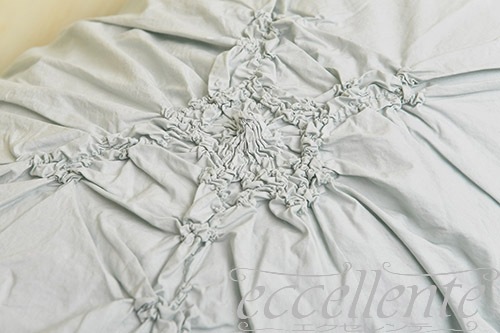 イタリア製 ピローケース フリル Imperiale Mint｜Pillow case with ruffles / Imperiale Mint｜CH-P3465IM