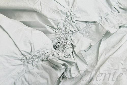 イタリア製 ピローケース フリル Imperiale Mint｜Pillow case with ruffles / Imperiale Mint｜CH-P3465IM