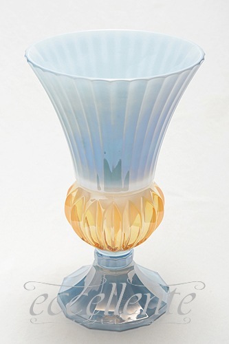 CA-BASE19BL イタリア製 ベース　ブルー・アンバー<br> Flute glass / Blue&Amber