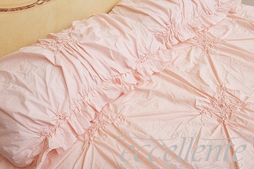 イタリア製 ピローケース フリル Imperiale Pink｜Pillow case with ruffles / Imperiale Pink｜CH-P3465IP