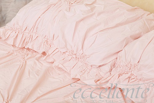イタリア製 ピローケース フリル Imperiale Pink｜Pillow case with ruffles / Imperiale Pink｜CH-P3465IP