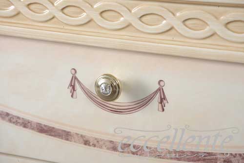 イタリア製 3段ナイトチェスト サラ アイボリー|Night Chest 3 drawers Sara Ivory|SA-CMN02AV