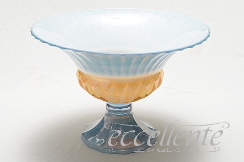CA-COML18BL イタリア製 コンポート　ブルー・アンバー<br> Compote / Blue&Amber