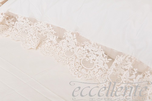 イタリア製 ピローケース レースフリル Provenza VP｜Pillow case with lace ruffles / Provenza VP｜CH-P4764PP
