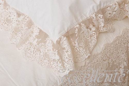 イタリア製 ピローケース レースフリル Provenza VP｜Pillow case with lace ruffles / Provenza VP｜CH-P4764PP