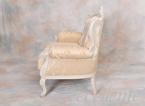 イタリア製 2シートソファ モンテレアル アンティークホワイト｜MS-322