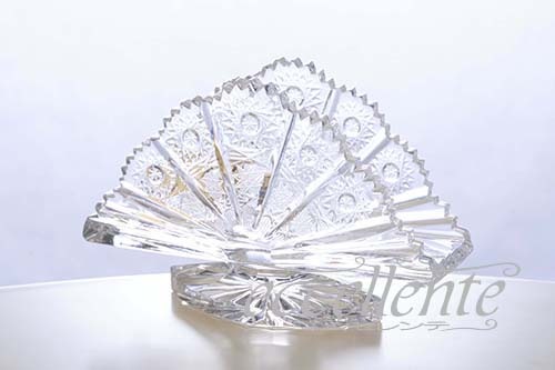 チェコ • アンティーク •ナプキンスタンド チェコ製 ナプキンホルダー ボヘミアクリスタル Bohemian Crystal