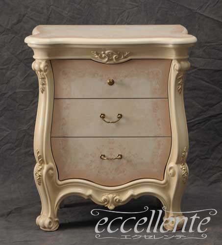 イタリア製ナイトチェスト ソブラナ アイボリー｜SO-04W