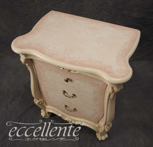 イタリア製ナイトチェスト ソブラナ アイボリー｜SO-04W