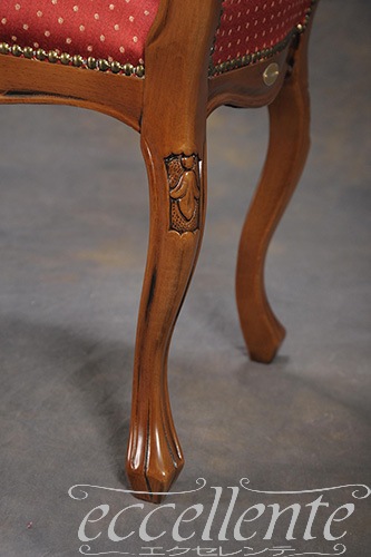 GP-157F3R イタリア製 2シートベンチ　Lisa　ウォールナット仕上げ／MX Eco　レッド   <br>2 Seat bench Lisa Walnut color / Mx Eco Red