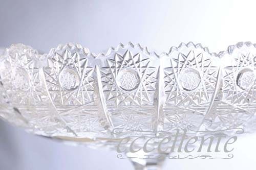 TB63040205 チェコ製 コンポートL　ボヘミアクリスタル　Bohemian Crystal Compote L