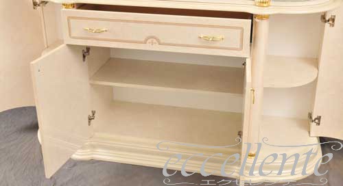 【サルタレッリ/Saltarelli】FL-02W イタリア製 4ドアーサイドボード フローレンス アイボリー