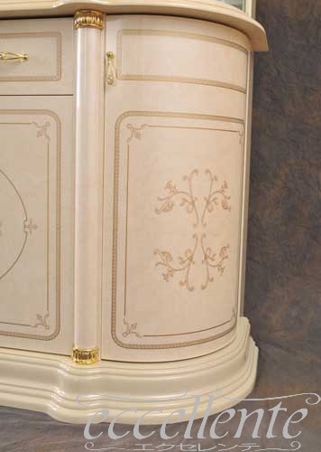 【サルタレッリ/Saltarelli】FL-02W イタリア製 4ドアーサイドボード フローレンス アイボリー