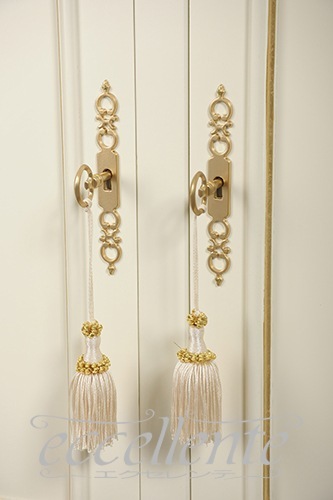 IE-5108IV イタリア製 サイドボード　アイボリー+ゴールド