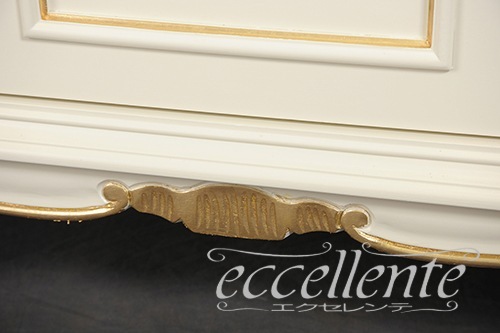 IE-5108IV イタリア製 サイドボード　アイボリー+ゴールド