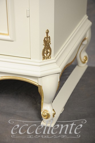 IE-5108IV イタリア製 サイドボード　アイボリー+ゴールド