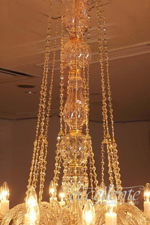 TB078210CL チェコ製 ボヘミアクリスタル シャンデリア 30灯