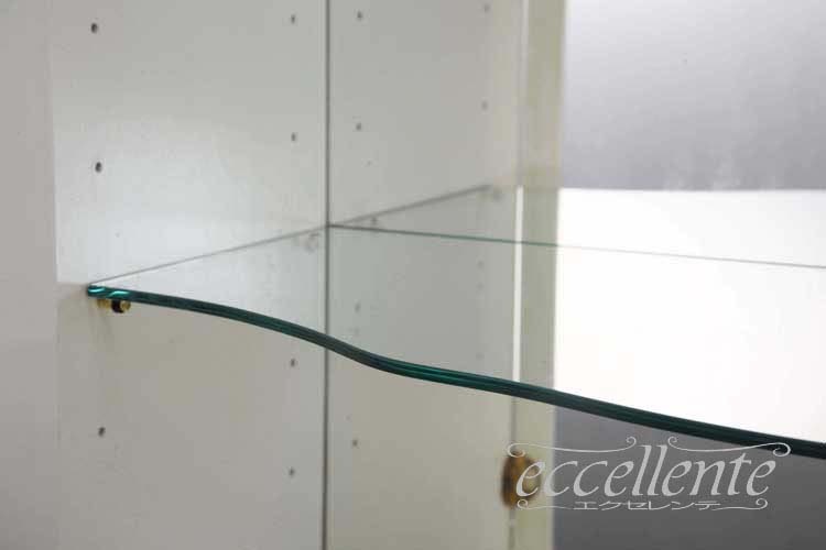 TV-BR6128WAU,TV-BR6120WA イタリア製 2ドアカップボード　St.ボルボネーゼ　アンティークホワイト＋ゴールドリーフ  2 door cupboard St. Borbonese/Antique white with gold leaf